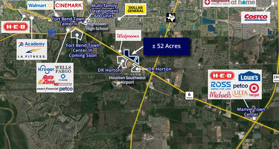 Hwy 6 at S Post Oak Blvd | ±52 Acres — photo 2