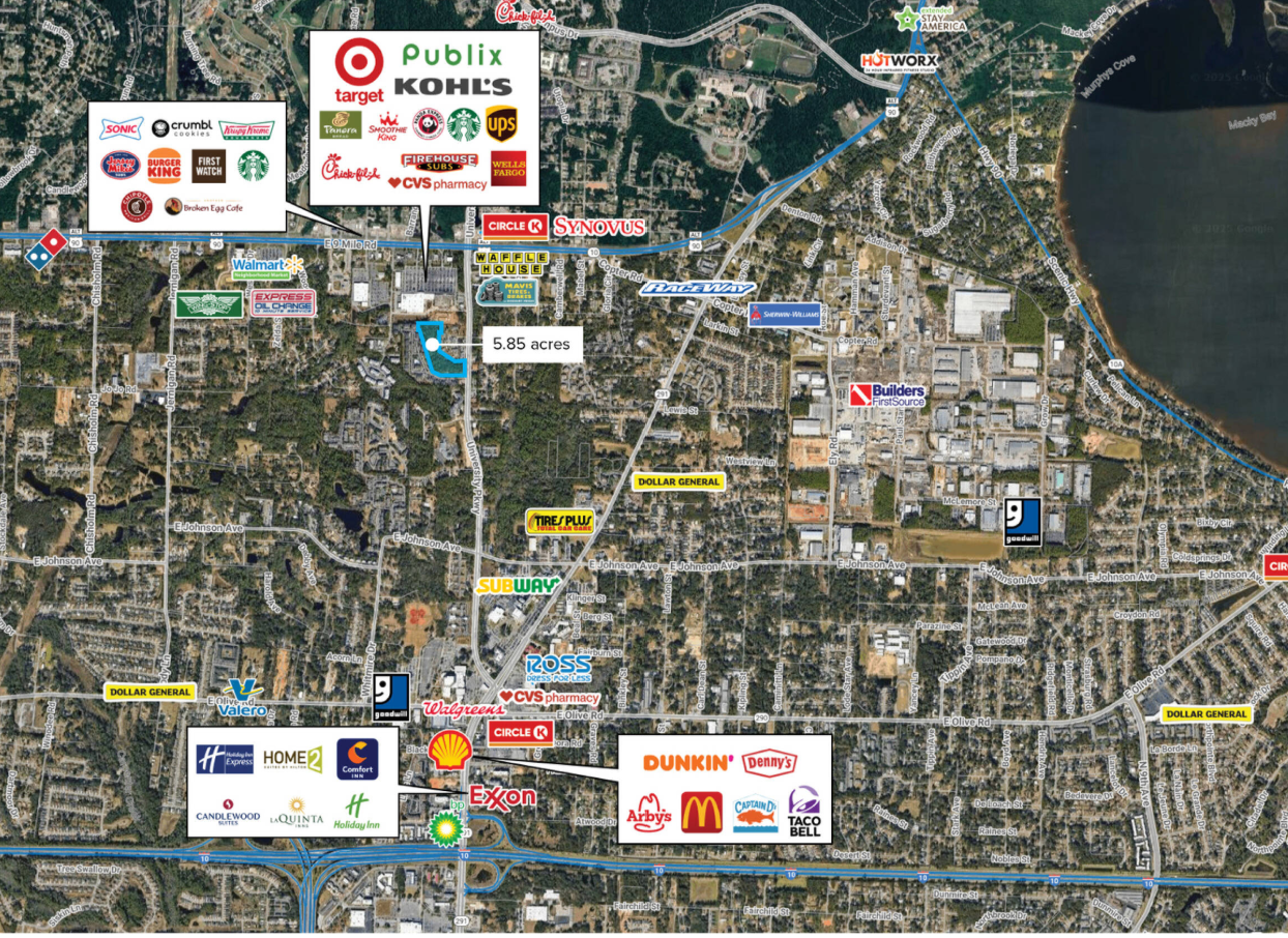 1 E 9 Mile Rd | 5.85 Acre Land Parcel - North Pensacola — photo 2