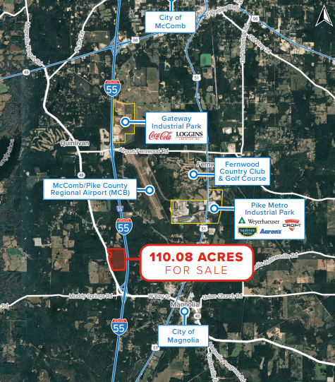 110 Acres Fronting I-55 in Magnolia — photo 2